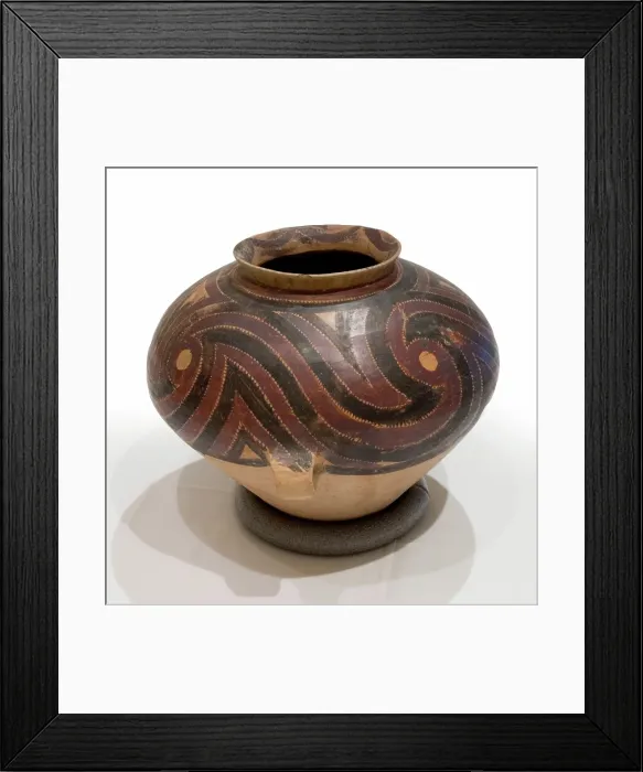 Framed Print : Storage jar with spiral wave design, about 2600-2300 B.C.E.. Creator: Unknown Framed Print : Storage jar with spiral wave design, about 2600-2300 B.C.E.. Creator: Unknown
