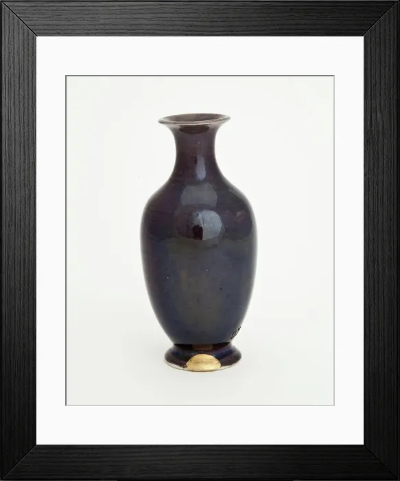 Framed Print : Eggplant-purple bottle, 1700s. Creator: Unknown Framed Print : Eggplant-purple bottle, 1700s. Creator: Unknown