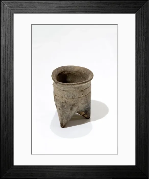 Framed Print : Cylindrical tripod, about 2200 B.C.E.. Creator: Unknown