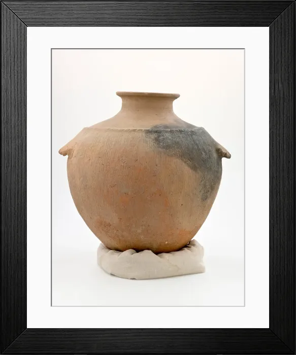 Framed Print : Large jar with conical base and rope pattern at shoulder, about 2050-1700 B.C.E.. Creator: Unknown Framed Print : Large jar with conical base and rope pattern at shoulder, about 2050-1700 B.C.E.. Creator: Unknown