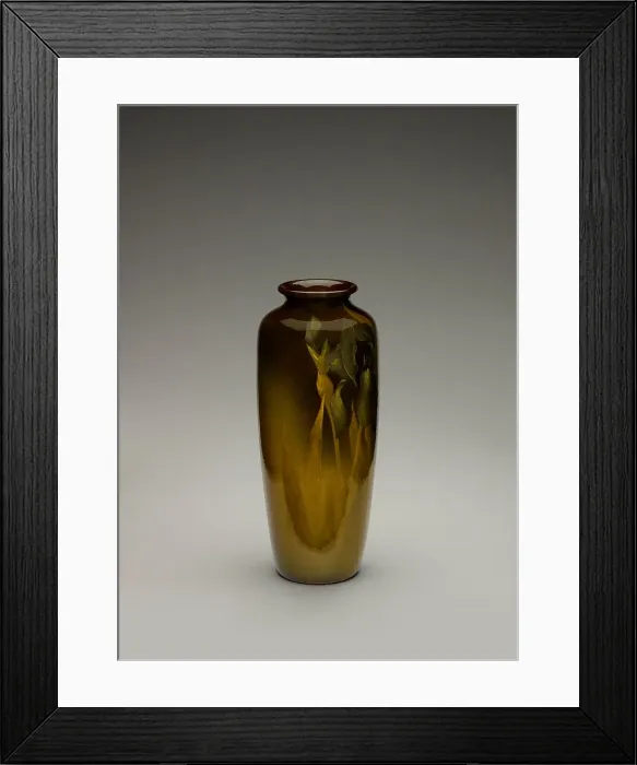Framed Print : Vase, about 1900. Creators: Rookwood Pottery, Amelia Brown Sprague Framed Print : Vase, about 1900. Creators: Rookwood Pottery, Amelia Brown Sprague