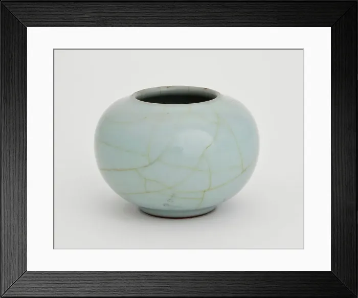 Framed Print : Grayish-blue water pot, 1736-1795. Creator: Unknown