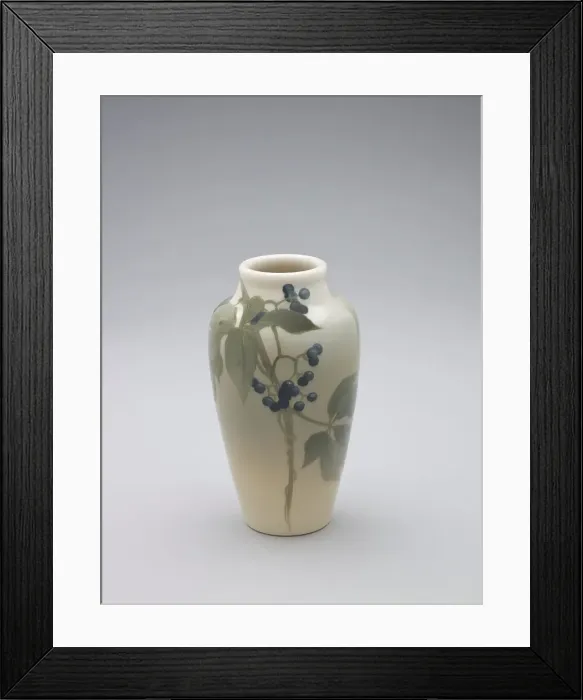 Framed Print : Vase, 1904. Creators: Rookwood Pottery, Sara Sax Framed Print : Vase, 1904. Creators: Rookwood Pottery, Sara Sax