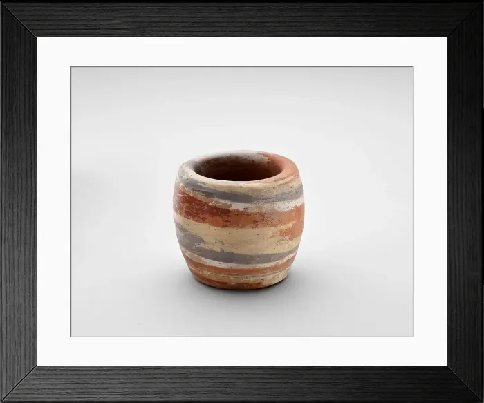 Framed Print : Small cup, 1900-1925. Creator: Niloak Pottery Framed Print : Small cup, 1900-1925. Creator: Niloak Pottery