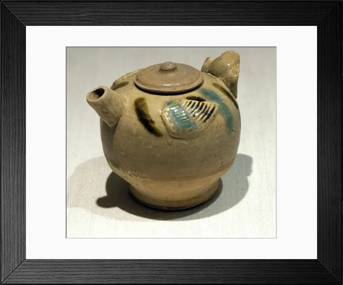 Framed Print : Covered ewer with bird appliques, 800s. Creator: Unknown Framed Print : Covered ewer with bird appliques, 800s. Creator: Unknown