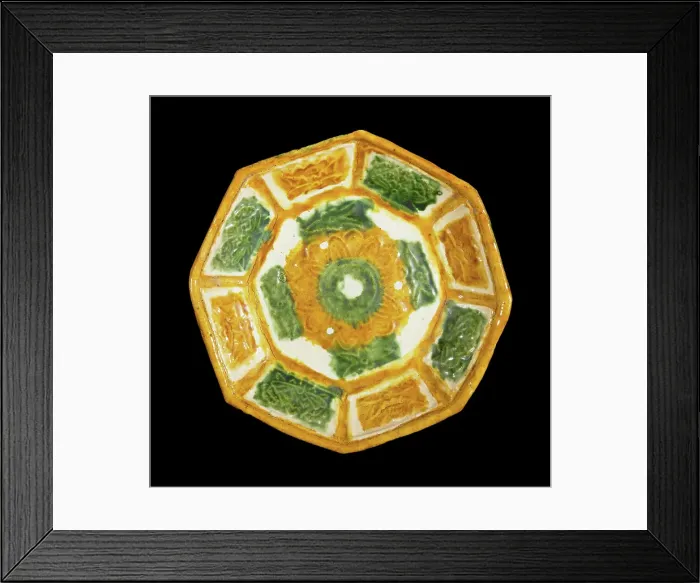Framed Print : Octagonal dish, 907-1125. Creator: Unknown