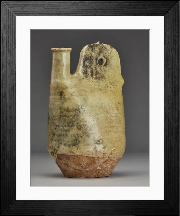 Framed Print : Cockscomb flask, 1000s. Creator: Unknown
