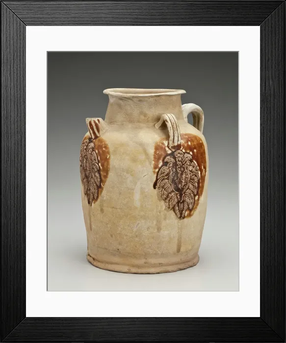 Framed Print : Ewer with medallions of foliage and birds, 800s. Creator: Unknown Framed Print : Ewer with medallions of foliage and birds, 800s. Creator: Unknown
