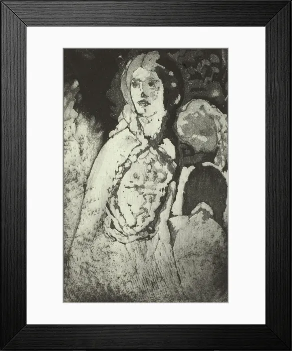 Framed Print : Young Muse, 1920. Creator: Arthur Davies Framed Print : Young Muse, 1920. Creator: Arthur Davies