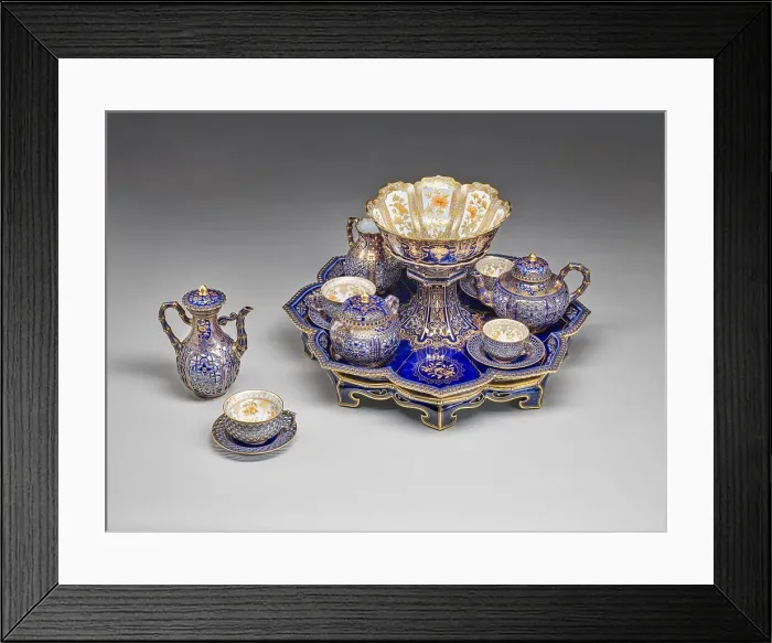 Framed Print : Tea and Coffee Service, 1850-1863. Creator: Sevres Porcelain Manufactory Framed Print : Tea and Coffee Service, 1850-1863. Creator: Sevres Porcelain Manufactory