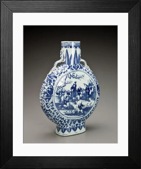 Framed Print : Pilgrim flask, 19th century. Creator: Unknown Framed Print : Pilgrim flask, 19th century. Creator: Unknown