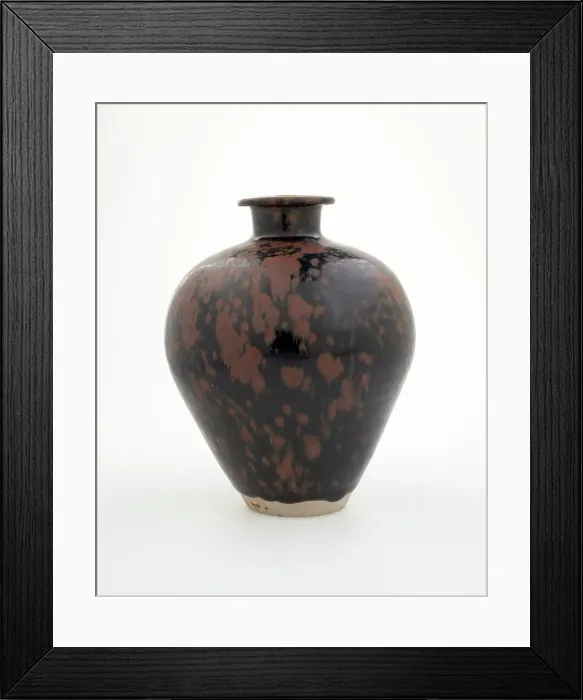 Framed Print : Jar with spotted glaze, 1100s. Creator: Unknown Framed Print : Jar with spotted glaze, 1100s. Creator: Unknown