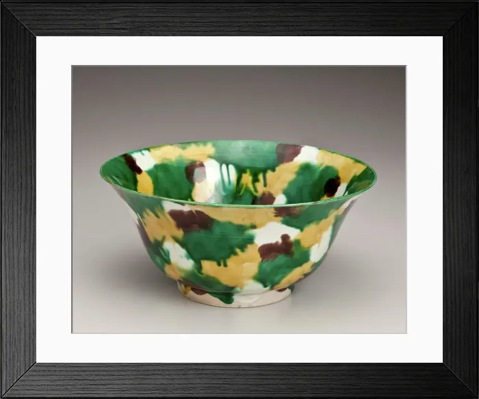 Framed Print : Egg and spinach bowl, 1662-1722. Creator: Unknown Framed Print : Egg and spinach bowl, 1662-1722. Creator: Unknown