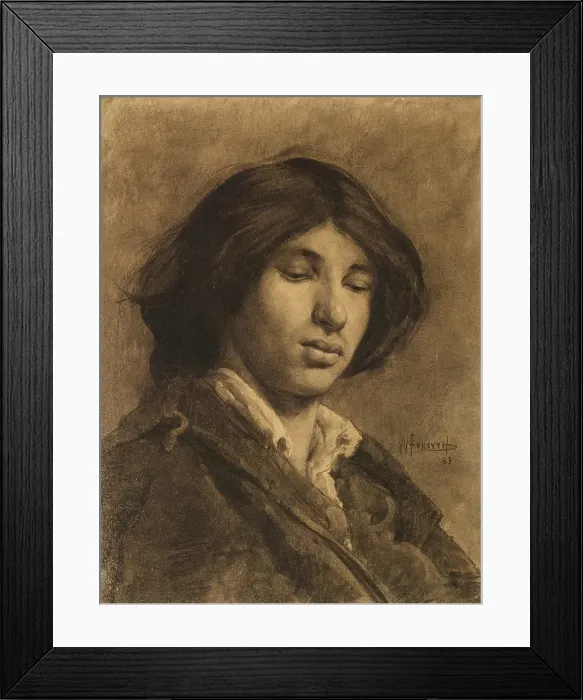 Framed Print : A Model, 1883. Creator: William Forsyth Framed Print : A Model, 1883. Creator: William Forsyth
