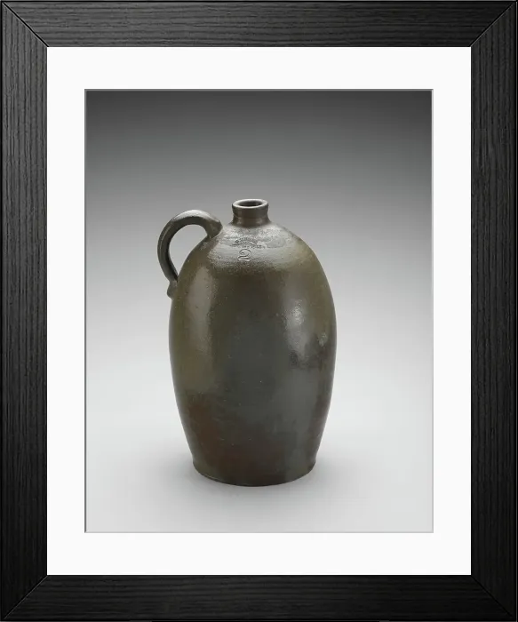 Framed Print : Jug, about 1860-1880. Creator: George Unser Framed Print : Jug, about 1860-1880. Creator: George Unser
