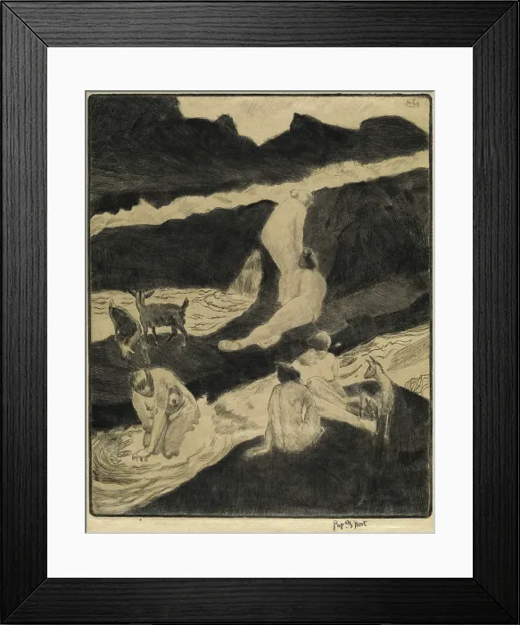 Framed Print : The Bathers, 1925. Creator: George Overbury Hart Framed Print : The Bathers, 1925. Creator: George Overbury Hart