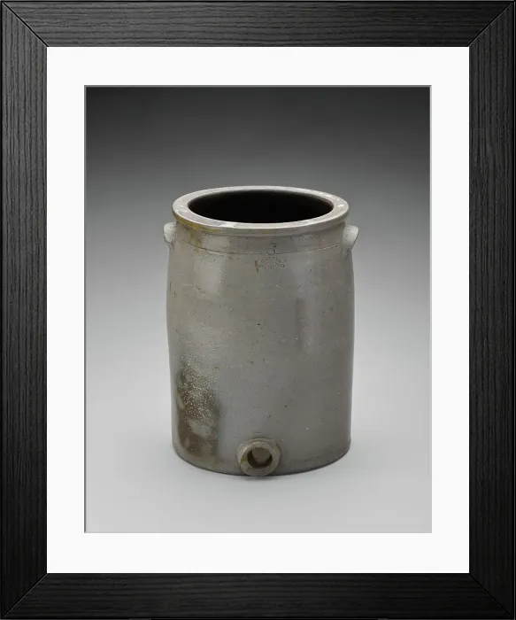 Framed Print : Jar with drain hole, about 1860-1880. Creator: George Unser Framed Print : Jar with drain hole, about 1860-1880. Creator: George Unser