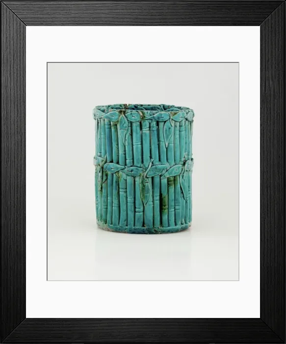 Framed Print : Brush holder, about 1368. Creator: Unknown