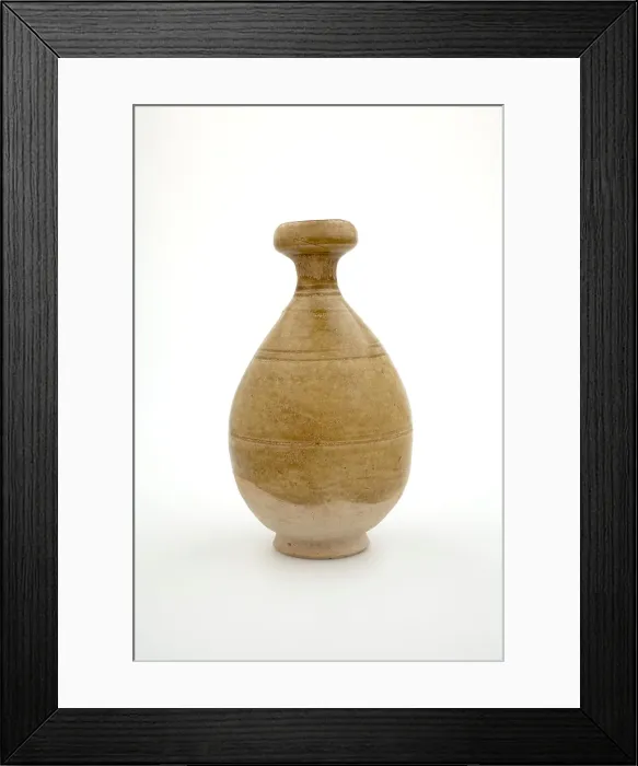 Framed Print : Bottle with garlic-head mouth, about 600. Creator: Unknown