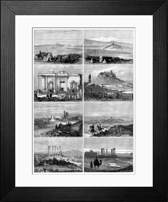 Framed Print : The Giant Cities of Bashan, 1873. Creator: Unknown Framed Print : The Giant Cities of Bashan, 1873. Creator: Unknown
