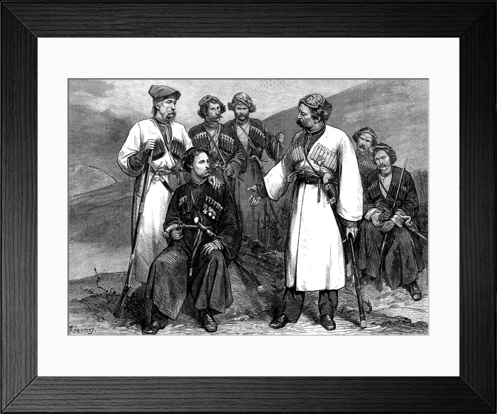 Framed Print : Immeritians of the Caucasus, 1873. Creator: W. H Framed Print : Immeritians of the Caucasus, 1873. Creator: W. H