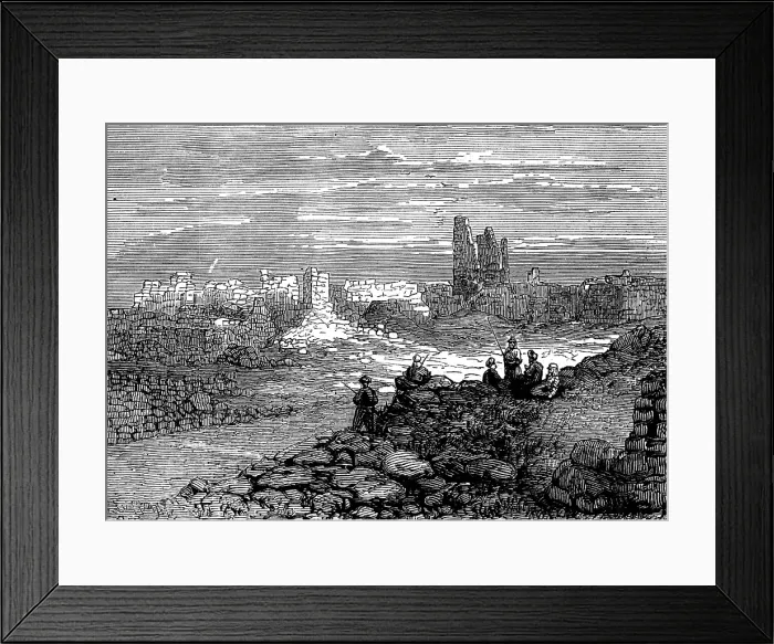 Framed Print : The Giant Cities of Bashan - Busan, 1873. Creator: Unknown Framed Print : The Giant Cities of Bashan - Busan, 1873. Creator: Unknown