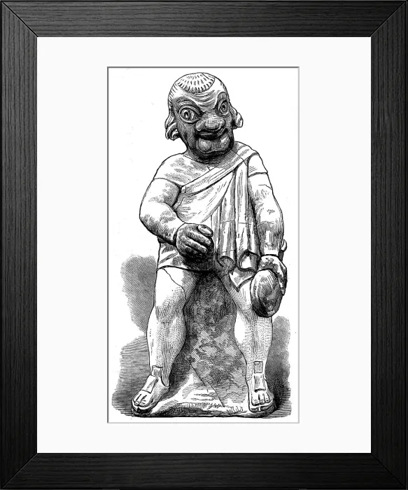 Framed Print : The Castellani Collection in the British Museum - the Glutton, (Roman comedy), 1873. Creator: Unknown Framed Print : The Castellani Collection in the British Museum - the Glutton, (Roman comedy), 1873. Creator: Unknown
