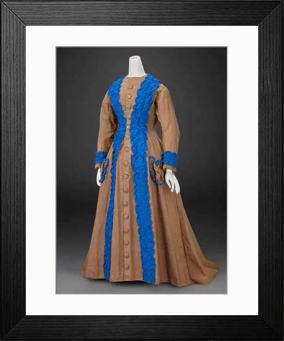 Framed Print : Dress, about 1870. Creator: Unknown Framed Print : Dress, about 1870. Creator: Unknown