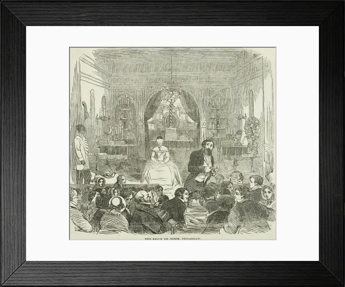 Framed Print : The Salle de Robin, Piccadilly, 1861. Creator: Unknown Framed Print : The Salle de Robin, Piccadilly, 1861. Creator: Unknown
