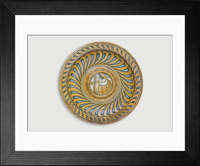 Framed Print : Platter, 19th century. Creator: Unknown Framed Print : Platter, 19th century. Creator: Unknown