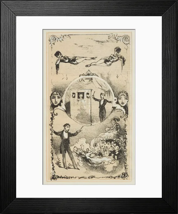 Framed Print : Dr. Lynn performs magical illusions, 1870. Creator: Unknown Framed Print : Dr. Lynn performs magical illusions, 1870. Creator: Unknown