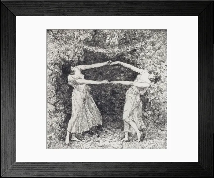 Framed Print : The Laurel Dance, 1915. Creator: Frederick Childe Hassam Framed Print : The Laurel Dance, 1915. Creator: Frederick Childe Hassam
