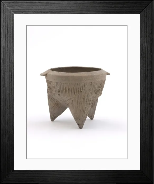 Framed Print : Tripod bowl with two lugs, about 2500-2200 B.C.E.. Creator: Unknown Framed Print : Tripod bowl with two lugs, about 2500-2200 B.C.E.. Creator: Unknown