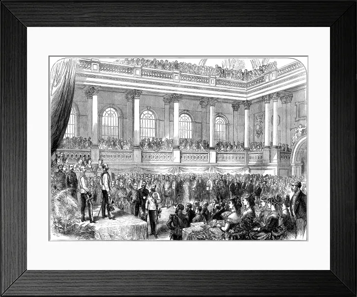 Framed Print : Presentation of prizes at the Vienna Exhibition, 1873. Creator: Unknown Framed Print : Presentation of prizes at the Vienna Exhibition, 1873. Creator: Unknown
