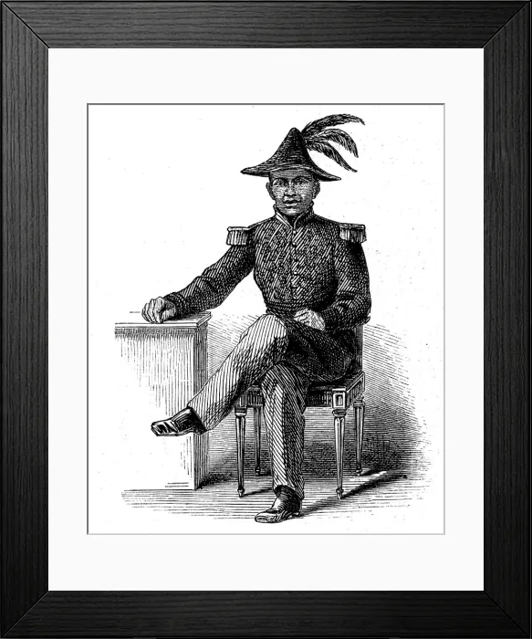 Framed Print : Governor of Majunga, Madagascar, 1873. Creator: Unknown Framed Print : Governor of Majunga, Madagascar, 1873. Creator: Unknown