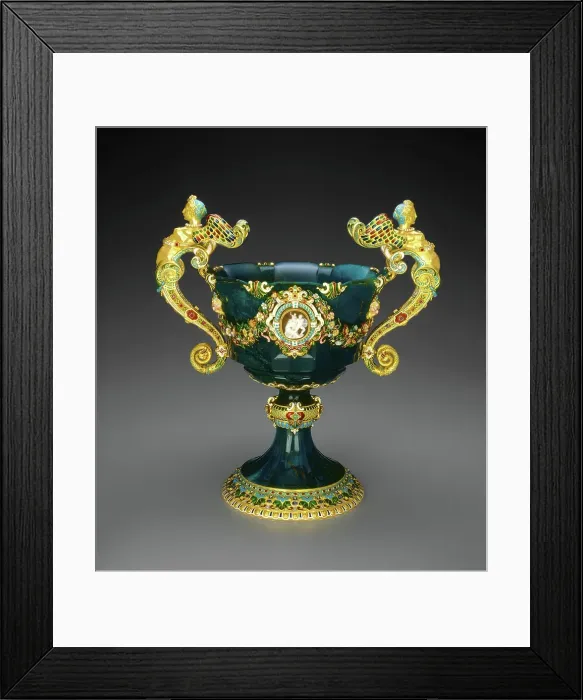 Framed Print : Cup, 1854-1855. Creator: Jean-Valentin Morel Framed Print : Cup, 1854-1855. Creator: Jean-Valentin Morel