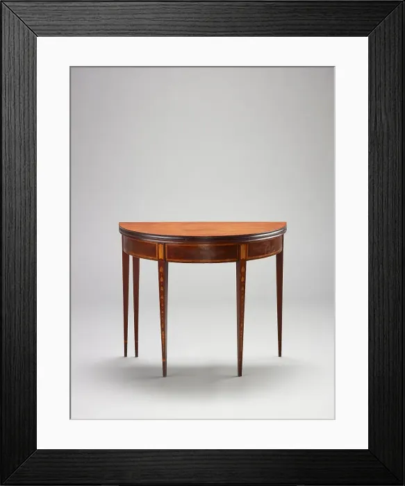 Framed Print : Card table, about 1790-1810. Creator: Unknown
