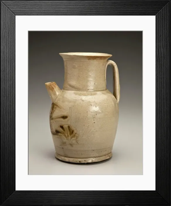 Framed Print : Ewer with foliage and bird design, 800s. Creator: Unknown Framed Print : Ewer with foliage and bird design, 800s. Creator: Unknown