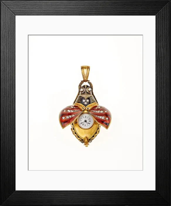 Framed Print : Watch (scarab beetle), about 1900. Creator: Unknown Framed Print : Watch (scarab beetle), about 1900. Creator: Unknown
