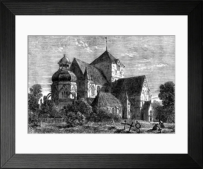 Framed Print : Trondhjem Cathedral, 1873. Creator: Unknown Framed Print : Trondhjem Cathedral, 1873. Creator: Unknown