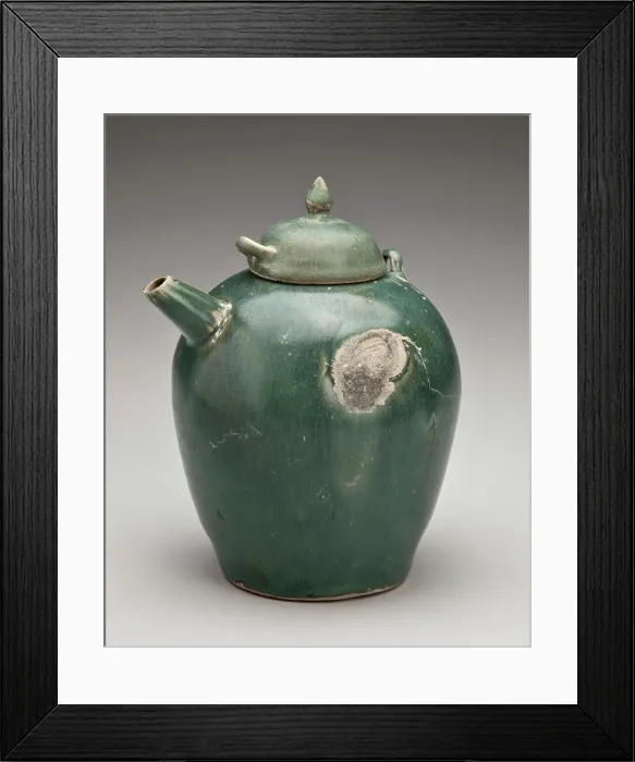 Framed Print : Oval-shaped ewer with lid, 800s. Creator: Unknown Framed Print : Oval-shaped ewer with lid, 800s. Creator: Unknown