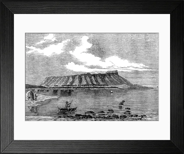 Framed Print : Diamond Head, Sandwich Islands, 1873. Creator: Unknown Framed Print : Diamond Head, Sandwich Islands, 1873. Creator: Unknown