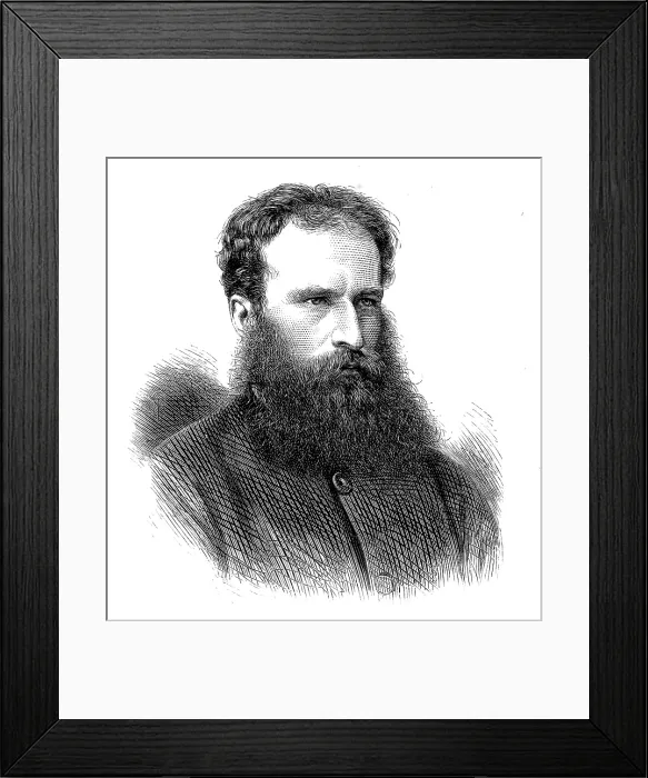 Framed Print : Basil Wereschagin, the Russian artist, 1873. Creator: J Cooper