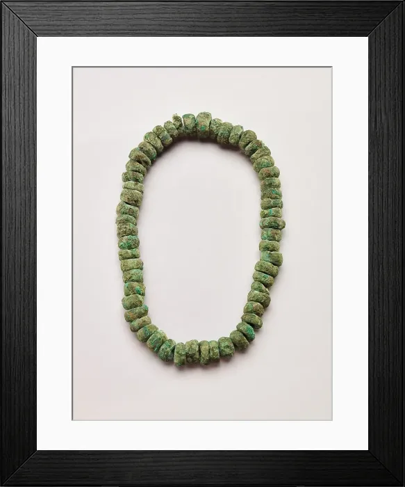Framed Print : Copper beads, 1200-1400. Creator: Unknown Framed Print : Copper beads, 1200-1400. Creator: Unknown