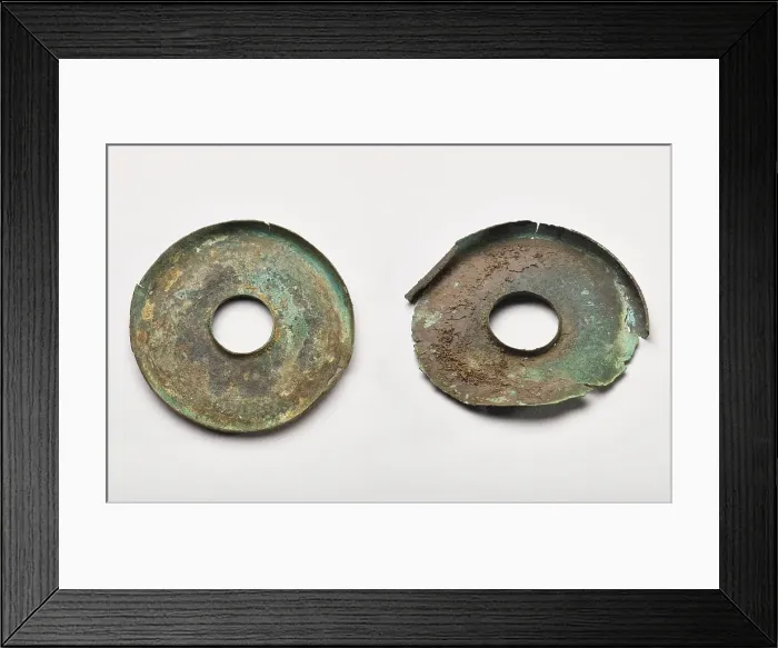 Framed Print : Earspools, 1200-1400. Creator: Unknown Framed Print : Earspools, 1200-1400. Creator: Unknown