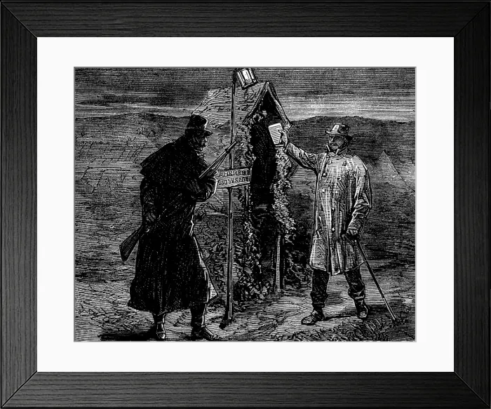 Framed Print : The Autumn Campaign on Dartmoor: our special artist challenged, 1873. Creator: Unknown Framed Print : The Autumn Campaign on Dartmoor: our special artist challenged, 1873. Creator: Unknown