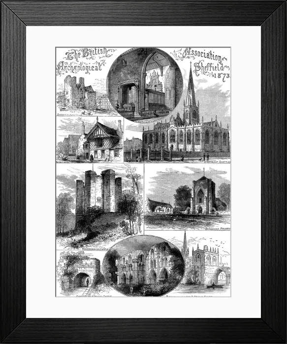 Framed Print : The British Archaeological Association, Sheffield, 1873. Creator: Unknown Framed Print : The British Archaeological Association, Sheffield, 1873. Creator: Unknown