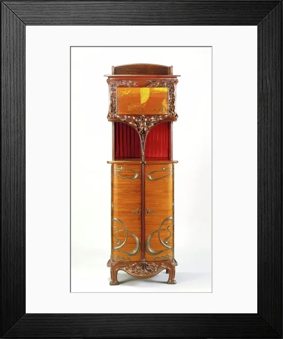 Framed Print : Cabinet, about 1900. Creator: Louis Majorelle Framed Print : Cabinet, about 1900. Creator: Louis Majorelle