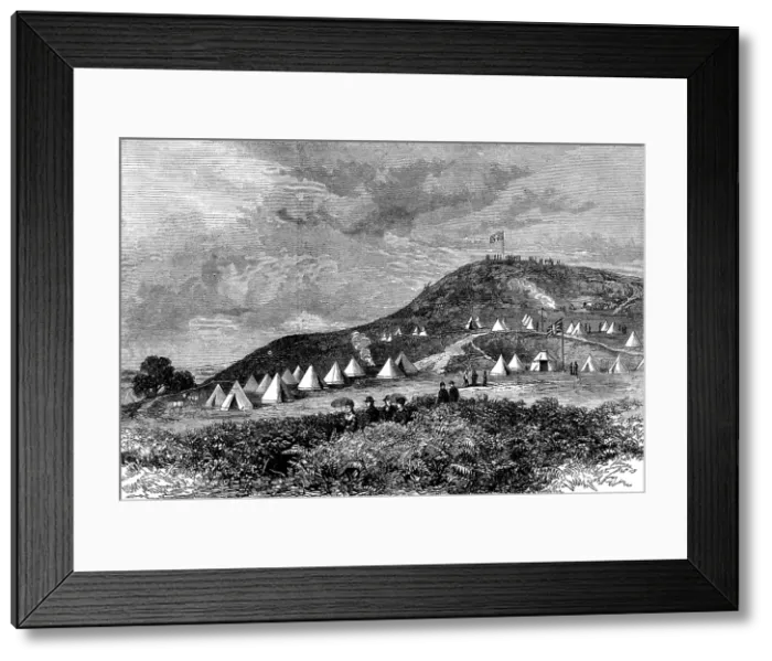 Framed Print : Cannock Chase Manoeuvres: General Lyson's head-quarters, Etching Hill, Rugeley, 1873. Creator: Unknown. Cannock Chase Manoeuvres: General Lyson's head-quarters, Etching Hill, Rugeley, 1873. Creator: Unknown Framed Print : Cannock Chase Manoeuvres: General Lyson's head-quarters, Etching Hill, Rugeley, 1873. Creator: Unknown. Cannock Chase Manoeuvres: General Lyson's head-quarters, Etching Hill, Rugeley, 1873. Creator: Unknown