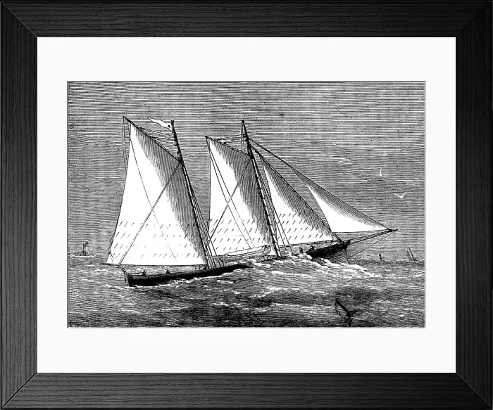 Framed Print : The new life-ship Peronelle, 1873. Creator: Unknown Framed Print : The new life-ship Peronelle, 1873. Creator: Unknown